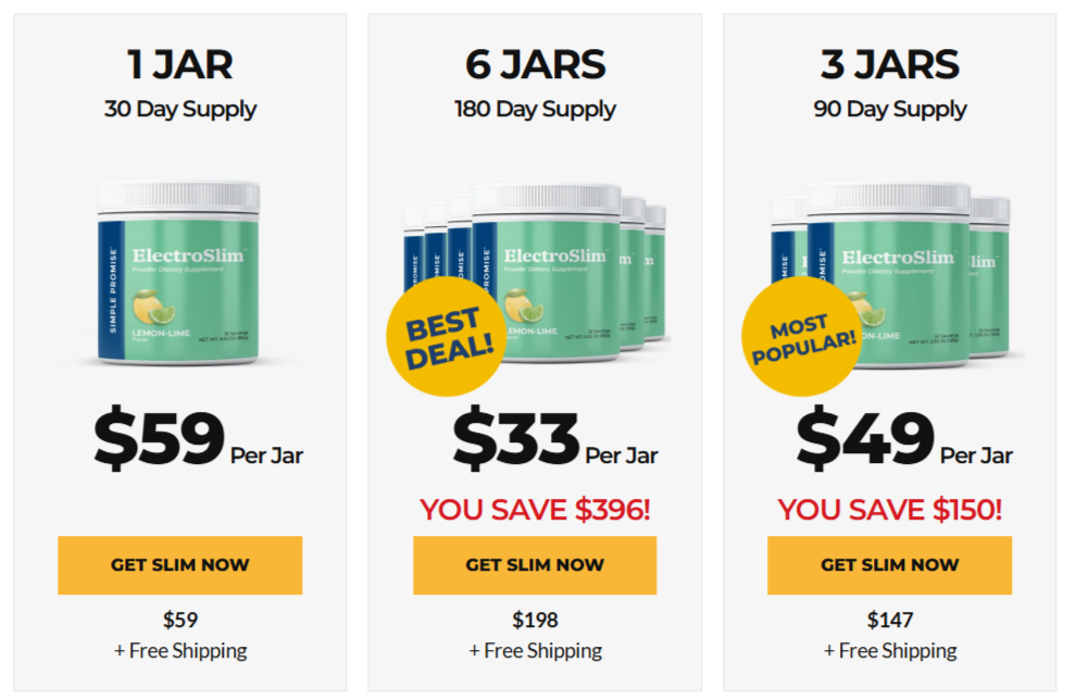 ElectroSlim Pricing