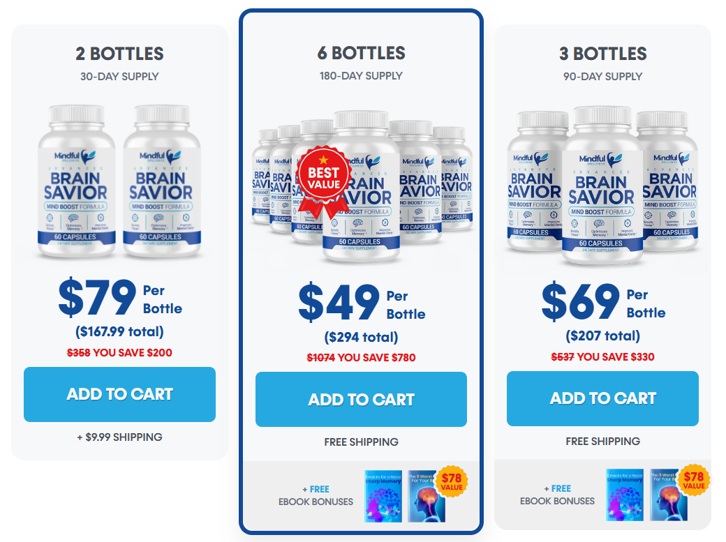 Brain Savior Price Details